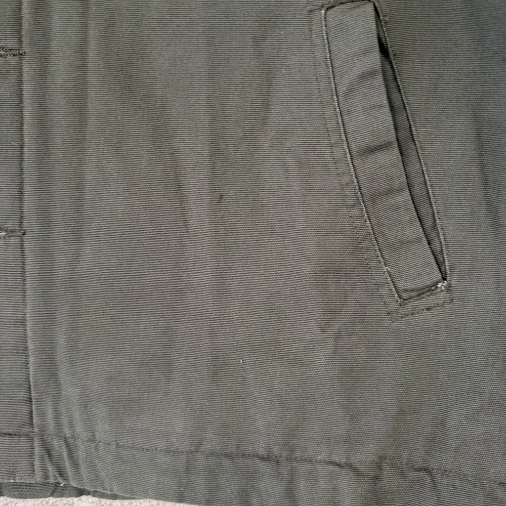 NWT Basic Editions VTG Canvas‎ Chore Jacket L Lined Workwear Corduroy Elbows